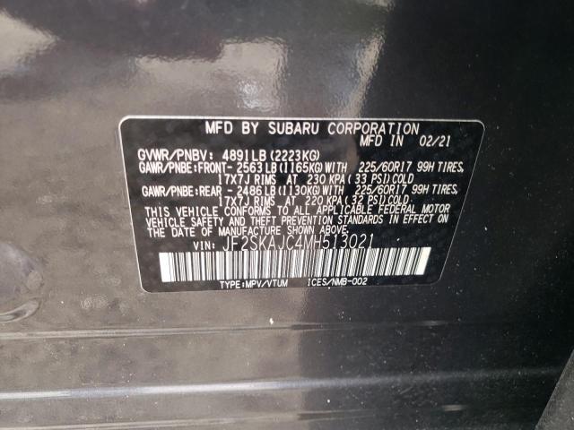 Photo 10 from auction – 2021 SUBARU FORESTER P with VIN JF2SKAJC4MH513021