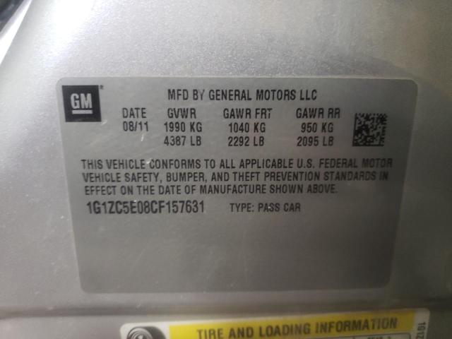 Photo 10 from auction – 2012 CHEVROLET MALIBU 1LT with VIN 1G1ZC5E08CF157631