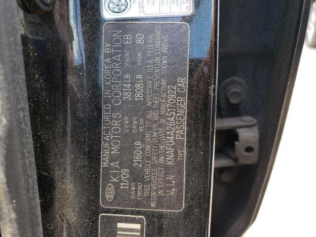 Photo 10 from auction – 2010 KIA FORTE EX with VIN KNAFU4A26A5170922
