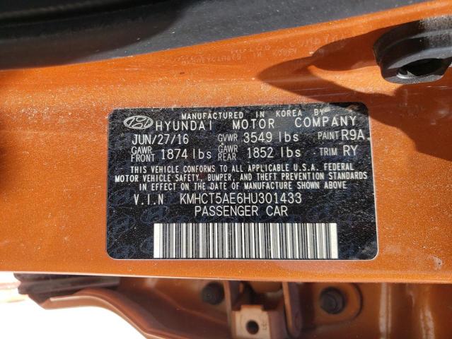 Photo 10 from auction – 2017 HYUNDAI ACCENT SE with VIN KMHCT5AE6HU301433