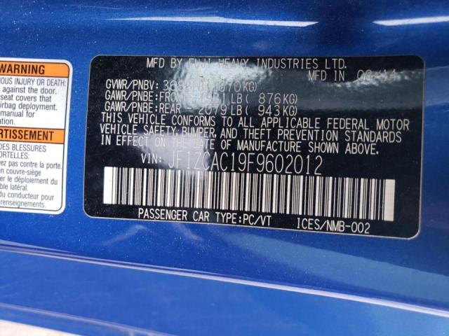 Photo 10 from auction – 2015 SUBARU BRZ 2.0 LI with VIN JF1ZCAC19F9602012