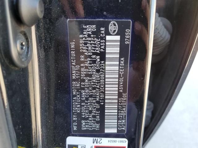 Photo 10 from auction – 2011 TOYOTA CAMRY BASE with VIN 4T1BF3EK0BU677334