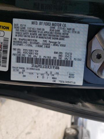 Photo 10 from auction – 2014 FORD FUSION SE with VIN 3FA6P0LU3ER319586
