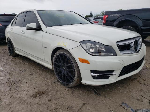 MERCEDES-BENZ C CLASS 2012 with VIN WDDGF4HB8CR237416 - Photo from auction