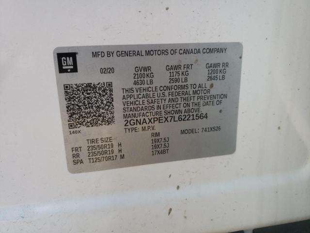 Photo 10 from auction – 2020 CHEVROLET EQUINOX PR with VIN 2GNAXPEX7L6221564