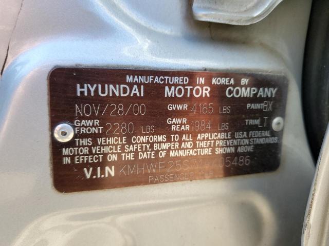 Photo 10 from auction – 2001 HYUNDAI SONATA GL with VIN KMHWF25S71A405486