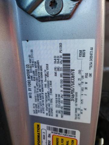 Photo 10 from auction – 2016 FORD FUSION S with VIN 3FA6P0G77GR336978
