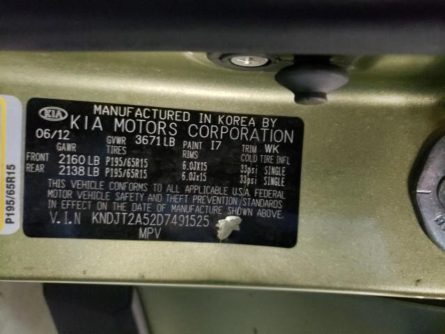 Photo 10 from auction – 2013 KIA SOUL with VIN KNDJT2A52D7491525