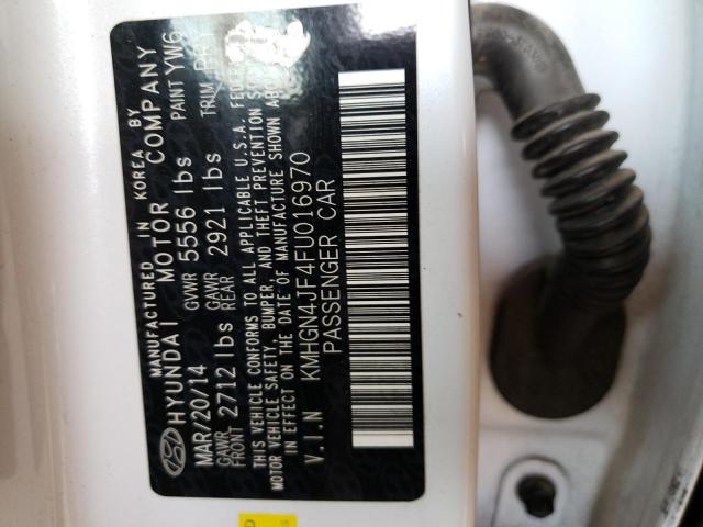 Photo 10 from auction – 2015 HYUNDAI GENESIS 5. with VIN KMHGN4JF4FU016970
