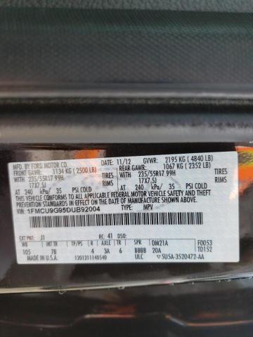 Photo 10 from auction – 2013 FORD ESCAPE SE with VIN 1FMCU9G95DUB92004