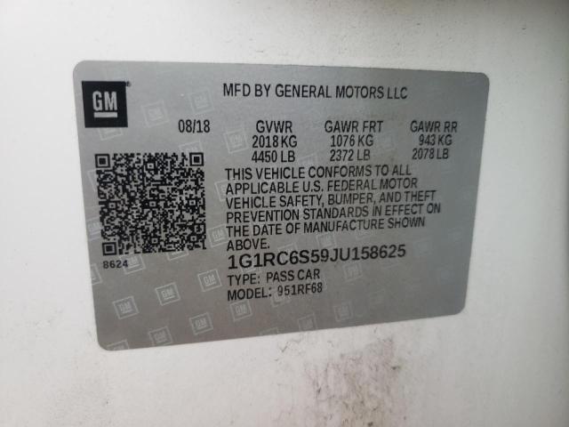 Photo 10 from auction – 2018 CHEVROLET VOLT LT with VIN 1G1RC6S59JU158625