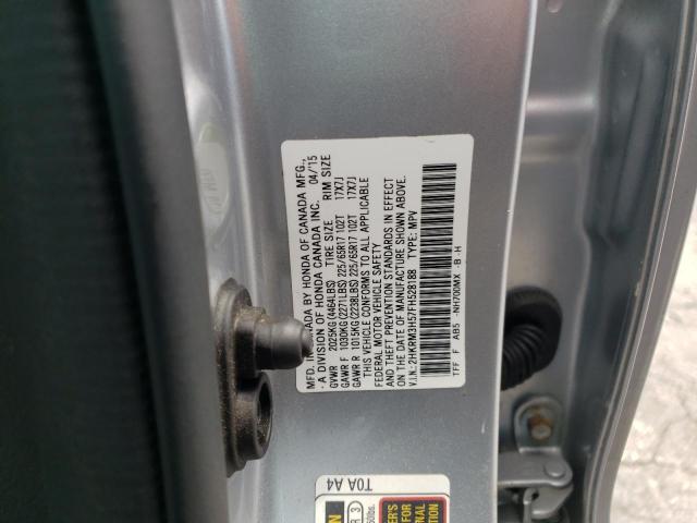 Photo 10 from auction – 2015 HONDA CR-V EX with VIN 2HKRM3H57FH528188