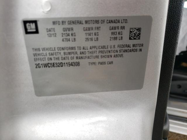 Photo 10 from auction – 2013 CHEVROLET IMPALA LTZ with VIN 2G1WC5E32D1194308