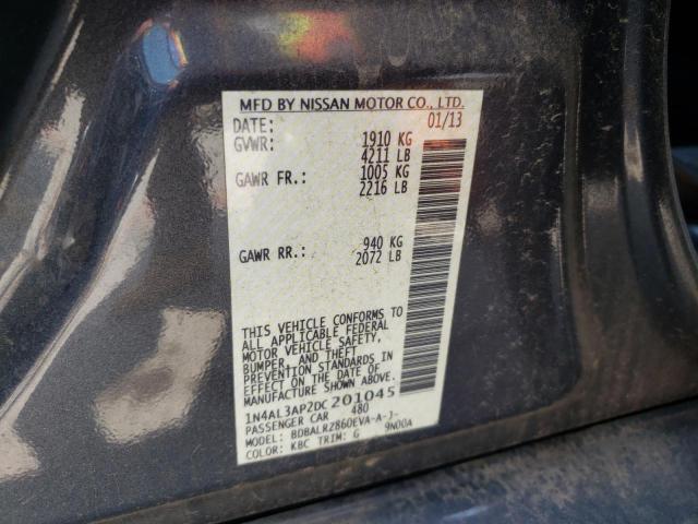 Photo 10 from auction – 2013 NISSAN ALTIMA 2.5 with VIN 1N4AL3AP2DC201045