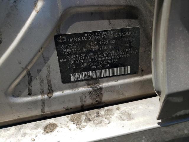 Photo 10 from auction – 2011 HYUNDAI SONATA GLS with VIN 5NPEB4AC7BH236456