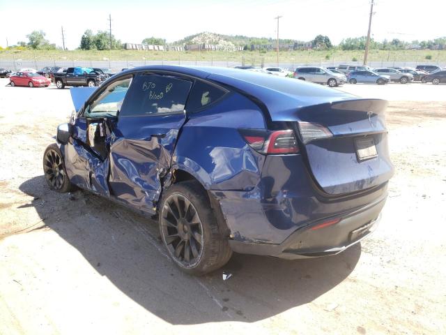 Photo 3 from auction – 2020 TESLA MODEL Y with VIN 5YJYGDEE8LF013594