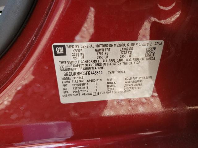 Photo 10 from auction – 2015 CHEVROLET SILVERADO with VIN 3GCUKREC5FG446314