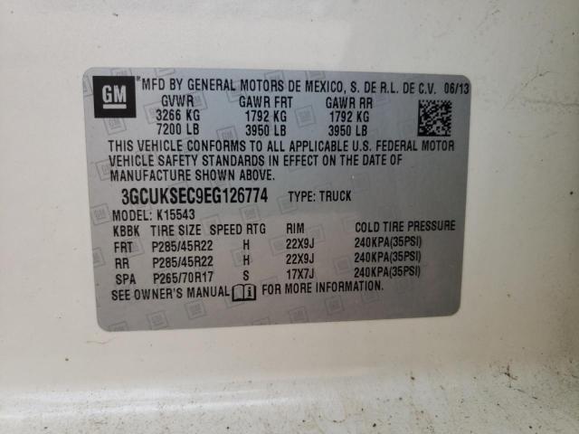 Photo 10 from auction – 2014 CHEVROLET SILVERADO with VIN 3GCUKSEC9EG126774