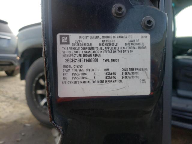 Photo 10 from auction – 2001 CHEVROLET SILVERADO with VIN 2GCEC19T611400800