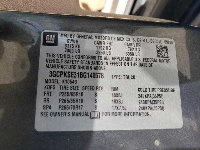 Photo 10 from auction – 2011 CHEVROLET SILVERADO with VIN 3GCPKSE31BG140578