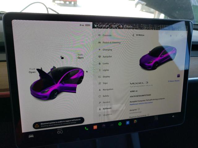 Photo 8 from auction – 2021 TESLA MODEL 3 with VIN 5YJ3E1EA4MF075426