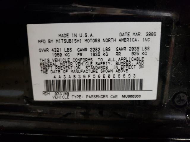 Photo 10 from auction – 2006 MITSUBISHI GALANT ES with VIN 4A3AB36F56E066693