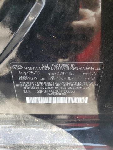 Photo 10 from auction – 2012 HYUNDAI ELANTRA GL with VIN 5NPDH4AE2CH100863