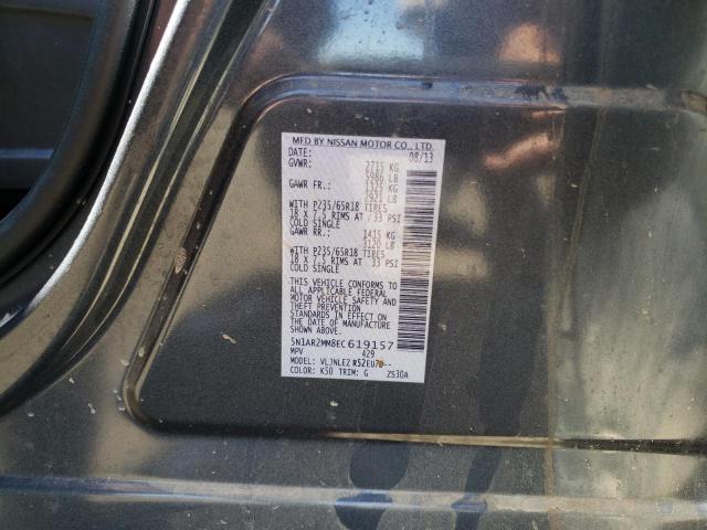 Photo 10 from auction – 2014 NISSAN PATHFINDER with VIN 5N1AR2MM8EC619157