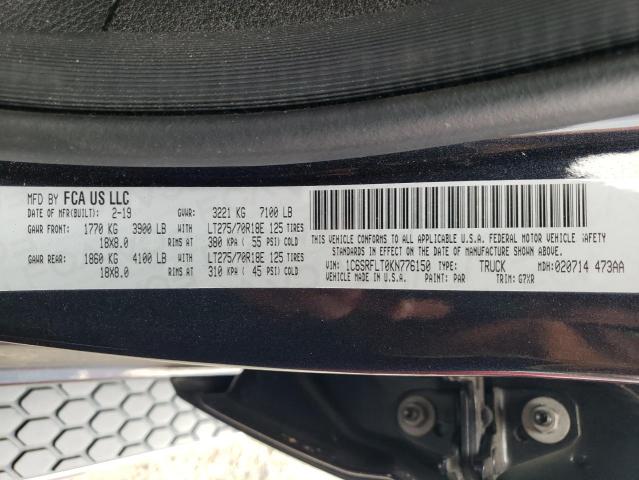 Photo 10 from auction – 2019 RAM 1500 REBEL with VIN 1C6SRFLT0KN776150