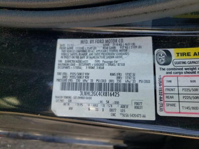 Photo 10 from auction – 2012 LINCOLN MKZ with VIN 3LNHL2GC4CR816425