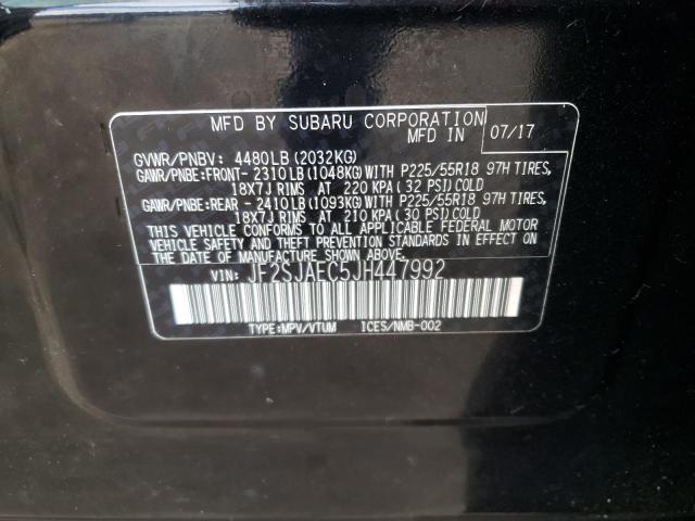 Photo 10 from auction – 2018 SUBARU FORESTER 2 with VIN JF2SJAEC5JH447992