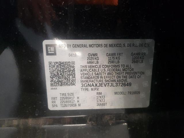 Photo 10 from auction – 2018 CHEVROLET EQUINOX LT with VIN 3GNAXJEV7JL372649