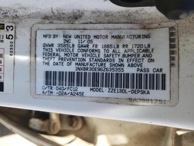 Photo 10 from auction – 2006 TOYOTA COROLLA CE with VIN 1NXBR30E96Z635355