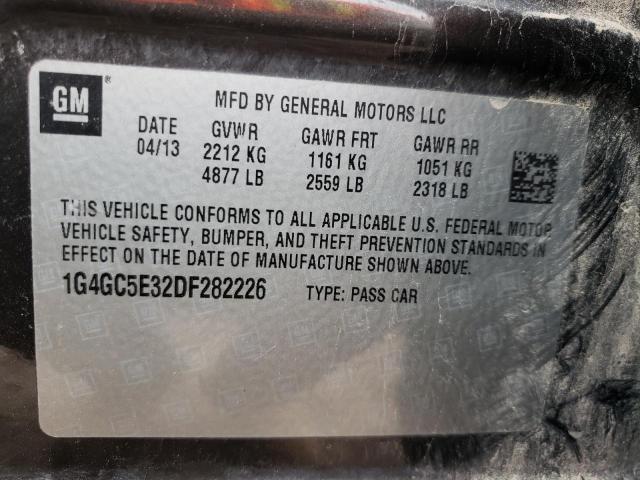 Photo 10 from auction – 2013 BUICK LACROSSE with VIN 1G4GC5E32DF282226