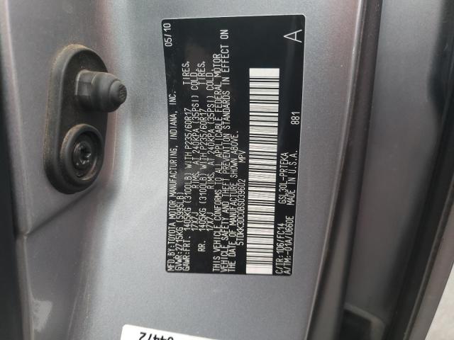 Photo 10 from auction – 2011 TOYOTA SIENNA LE with VIN 5TDKK3DC0BS039602