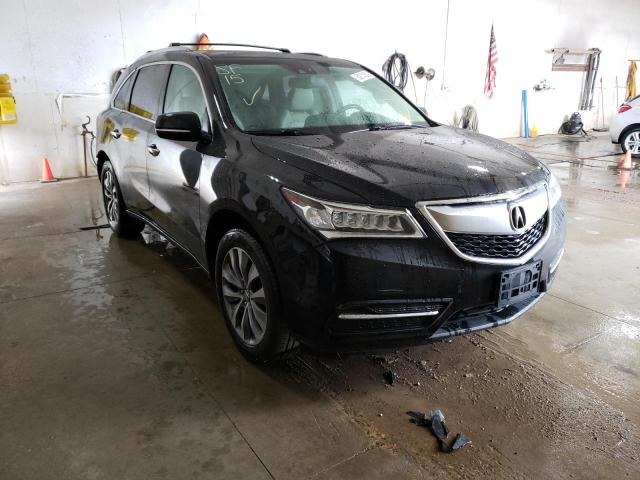 ACURA MDX TECHNO 2015 with VIN 5FRYD4H45FB021747 - Photo from auction