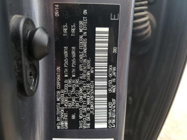 Photo 10 from auction – 2015 LEXUS GX 460 with VIN JTJBM7FX8F5094874