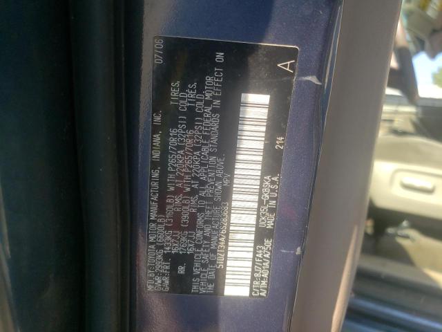 Photo 10 from auction – 2006 TOYOTA SEQOUIA with VIN 5TDZT34A76S283683