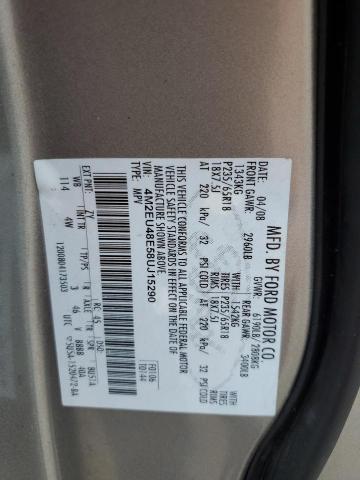Photo 10 from auction – 2008 MERCURY MOUNTAINEE with VIN 4M2EU48E58UJ15290