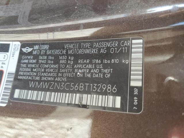 Photo 10 from auction – 2011 MINI COOPER with VIN WMWZN3C56BT132986