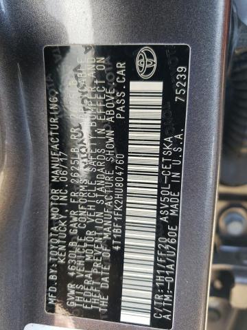Photo 10 from auction – 2017 TOYOTA CAMRY LE with VIN 4T1BF1FK2HU804760