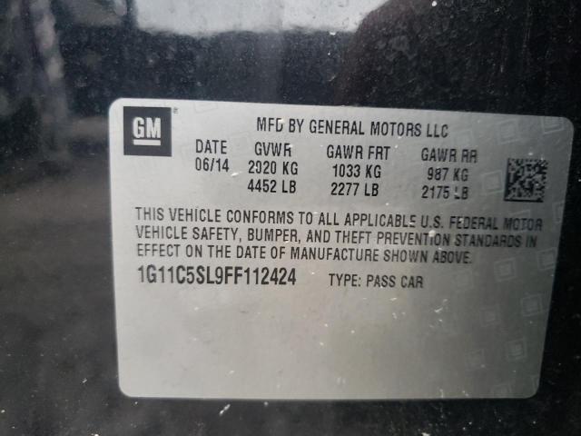 Photo 10 from auction – 2015 CHEVROLET MALIBU 1LT with VIN 1G11C5SL9FF112424
