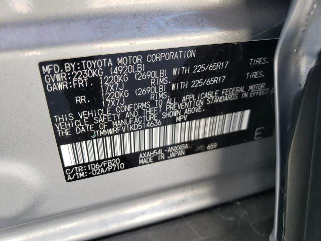 Photo 10 from auction – 2019 TOYOTA RAV4 LE with VIN JTMMWRFV1KD514636