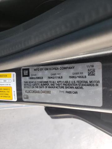 Photo 10 from auction – 2020 CHEVROLET SPARK 1LT with VIN KL8CD6SA9LC443382