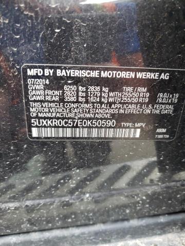 Photo 10 from auction – 2014 BMW X5 XDRIVE3 with VIN 5UXKR0C57E0K50590