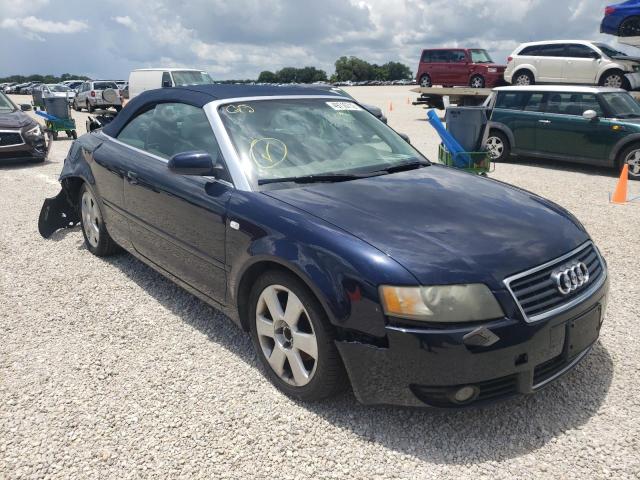 AUDI A4 1.8 CAB 2005 with VIN WAUAC48H45K010844 - Photo from auction