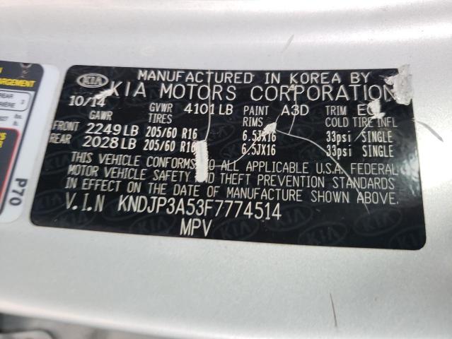 Photo 10 from auction – 2015 KIA SOUL + with VIN KNDJP3A53F7774514