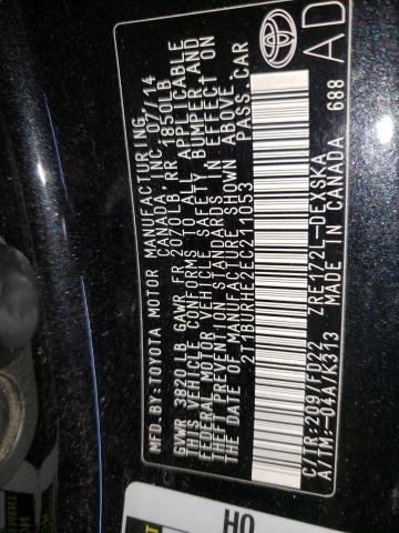 Photo 10 from auction – 2014 TOYOTA COROLLA L with VIN 2T1BURHE2EC211053
