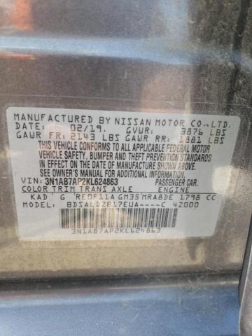Photo 10 from auction – 2019 NISSAN SENTRA S with VIN 3N1AB7AP2KL624863