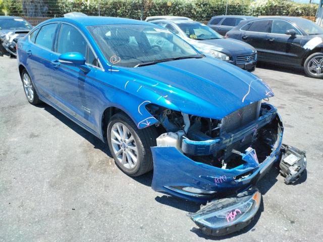 FORD FUSION SE 2017 with VIN 3FA6P0PU6HR229699 - Photo from auction